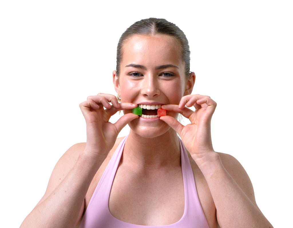 Creatine Monohydrate and Electrolyte Gummies Sour Apple and Strawberry (2 Pack)