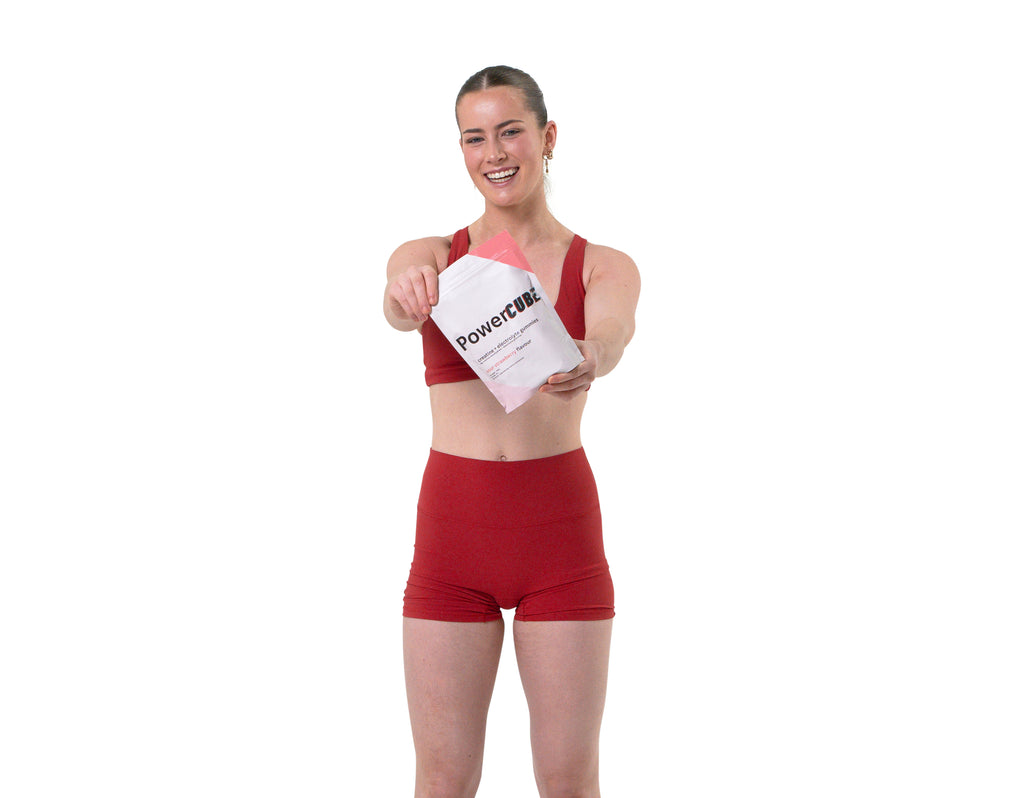 Creatine Monhydrate and Electrolyte Gummies Sour Strawberry