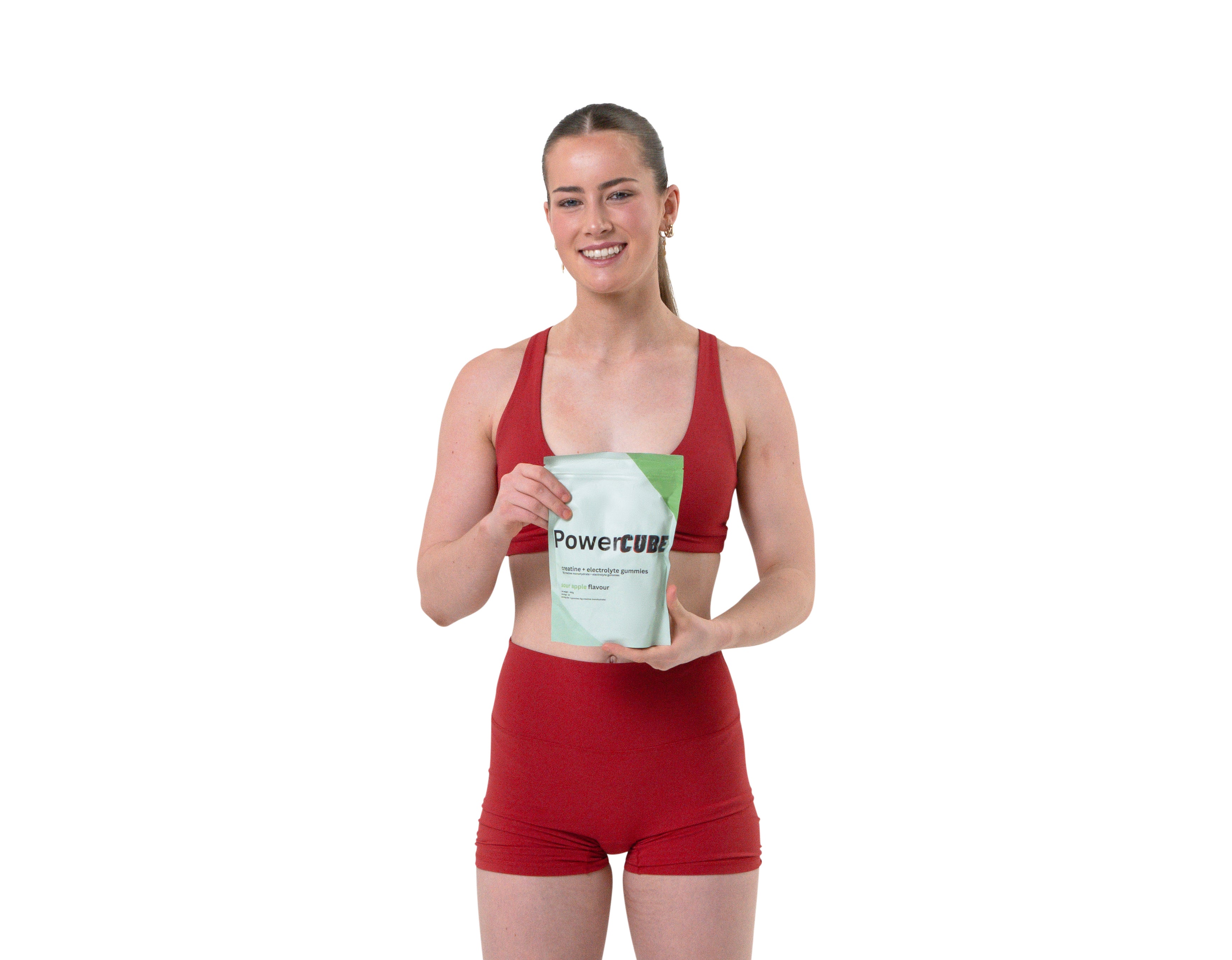 Creatine Monhydrate and Electrolyte Gummies Sour Apple