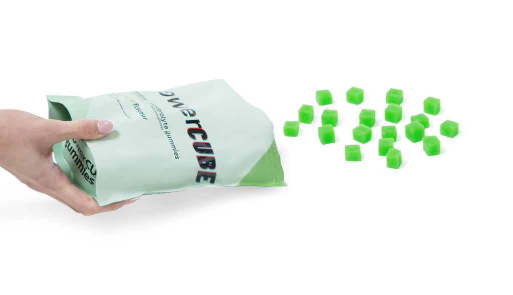 Creatine Monhydrate and Electrolyte Gummies Sour Apple