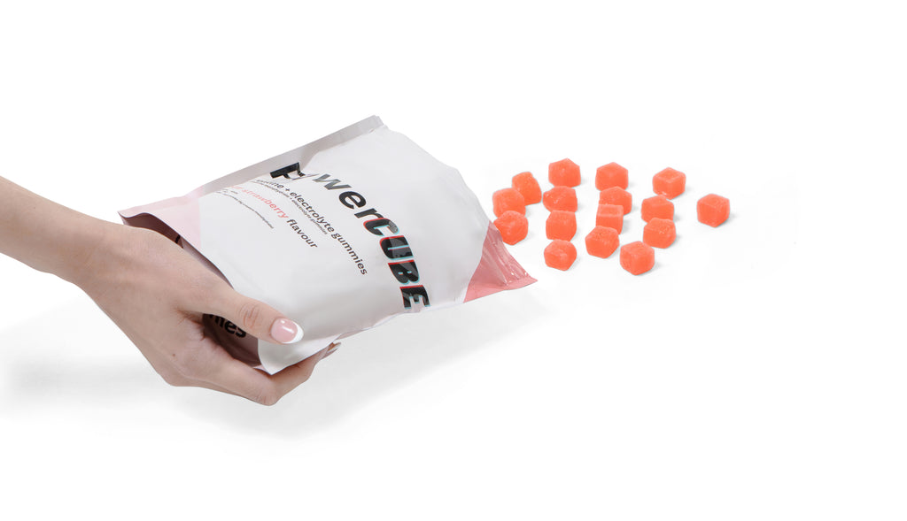 Creatine Monhydrate and Electrolyte Gummies Sour Strawberry