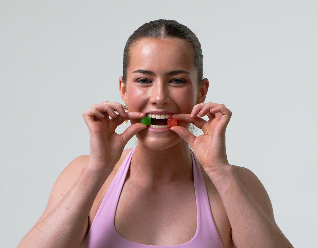 Creatine Monohydrate and Electrolyte Gummies Sour Apple and Strawberry (2 Pack)