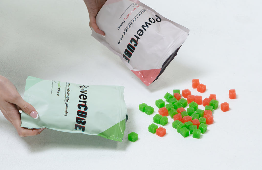 Creatine Monhydrate and Electrolyte Gummies Sour Apple and Stawberry (2 Pack)