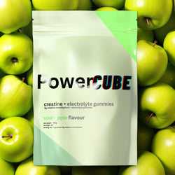 Creatine Monhydrate and Electrolyte Gummies Sour Apple